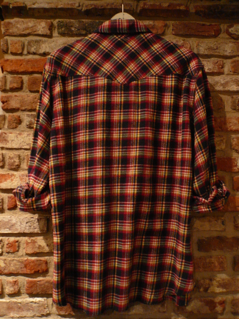 1970sWRANGLER print flannel check western shirts ._d0172088_21354977.jpg