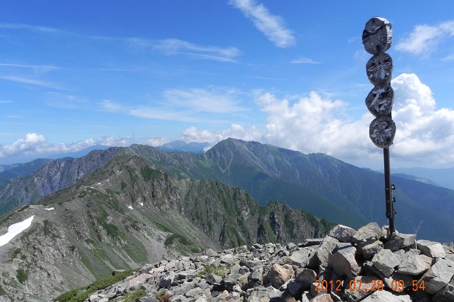 荒川三山から赤石岳縦走・・・四日目_f0016066_103049.jpg