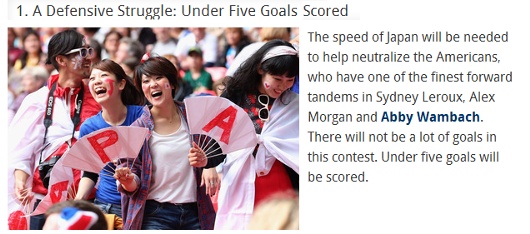 オリンピック女子サッカー日米戦へ10の大胆予想、なんとアメリカ人も日本が勝つと予想!!!_b0007805_14393510.jpg