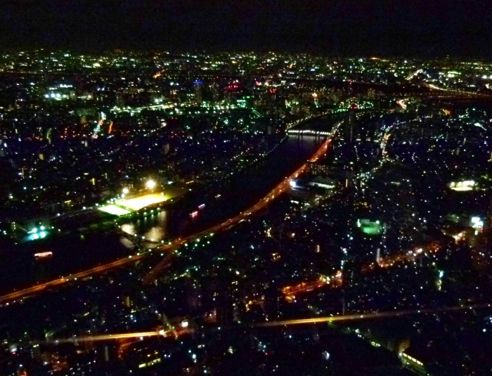 2012年8月9日　思いがけず夜のスカイツリーに登る　in Tokyo_d0129921_1627811.jpg