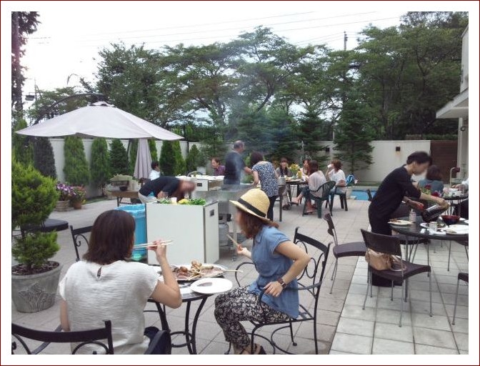 職場でBBQ　＆　リベラのミニミニプール_d0116574_10201562.jpg