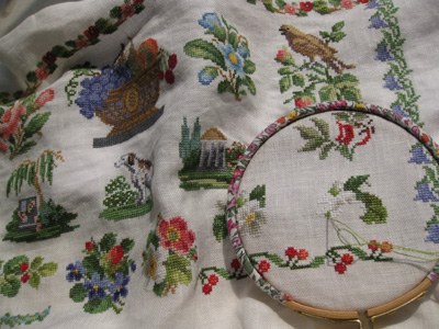 刺繍枠 with Liberty♪ : ladder of the angel