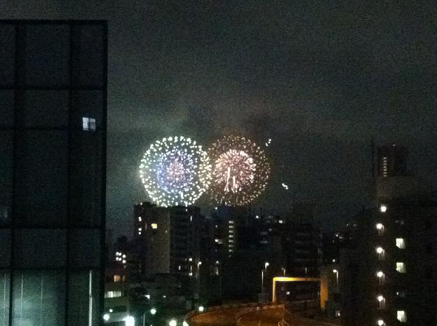 東京湾岸花火2012 マイ・バルコニーから見る_f0186787_21492679.jpg