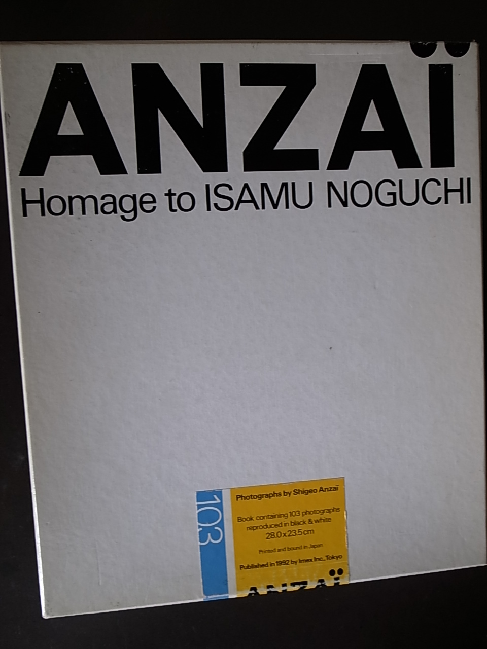 ANZAI Homage to Isamu Noguchi / イサム・ノグチ/安斎重男