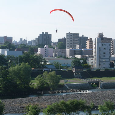 豊平川河川敷 風のたより