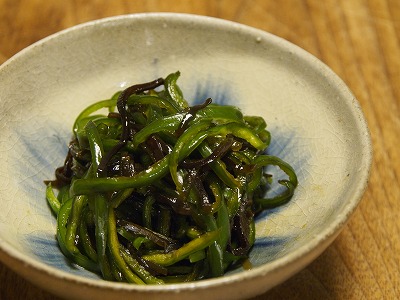 塩昆布ピーマン_e0288841_11161631.jpg