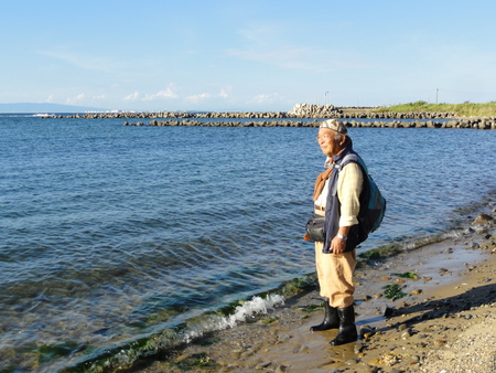 カニ調査サポート④　in　せんなん里海公園_c0108460_23434281.jpg