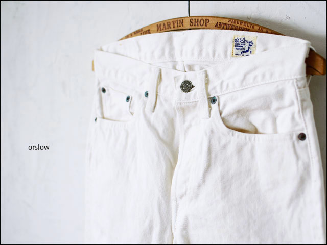 orslow[オアスロウ] STANDARD 5POCKET PANTS 13.5oz SELVEDEGE WHITE DENIM /ホワイトデニム [01-1050-69] _f0051306_18592258.jpg