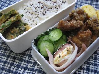 鶏のから揚げ弁当_e0175021_20412984.jpg