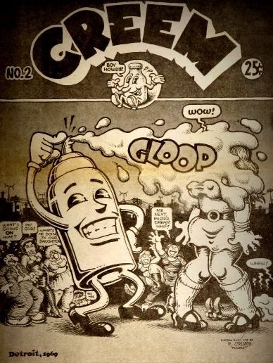 CREEM MAGAZINE BY ROBERT CRUMB T-SHIRT。 : GIANT BABY