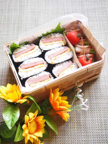 スパムおにぎり弁当 ゆずﾏﾏの料理手帳