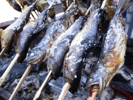 岩泉の岩魚を食べる。「イワナの燻製茶漬け」現る!_b0206037_10384119.jpg