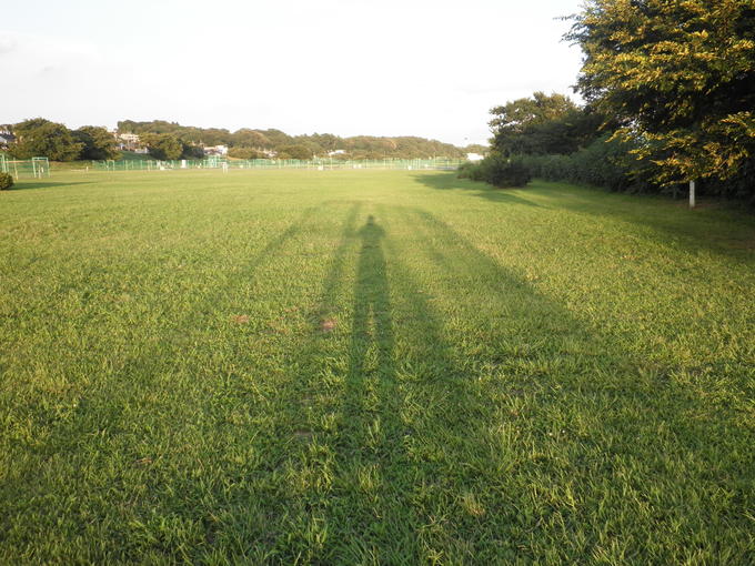 晩夏、多摩川の夕陽_c0200971_2125888.jpg