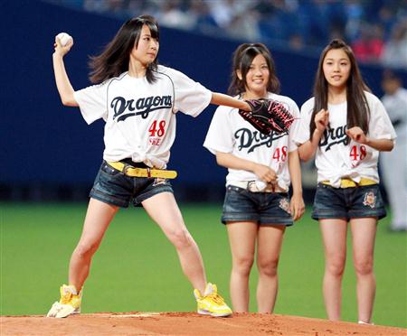 高柳明音 Ske48 の始球式 始球式コレクション