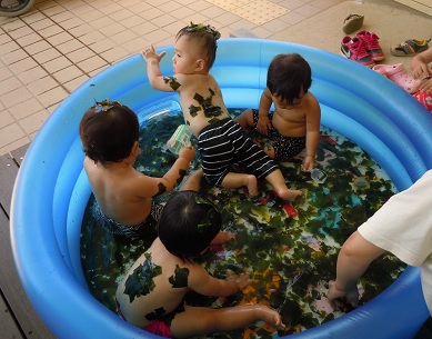 色んなモノで 感触遊び けま太陽の子保育園 けまひかりのこほいくえんブログ 色んなモノで 感触遊び けま太陽の子保育園 けまひかりのこほいくえんブログ