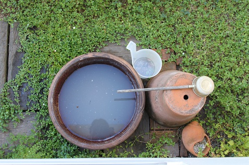 雨水タンクを改め 貯水タンク 畑ガーデン