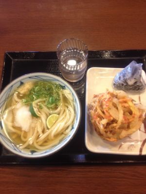 ランチ２０１３０１３０日替わりうどん_a0026413_14181544.jpg