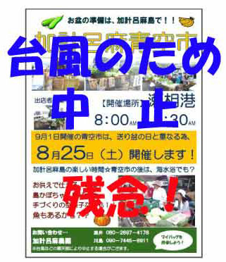 明日の「加計呂麻青空市」は中止です！_e0028387_11412676.jpg