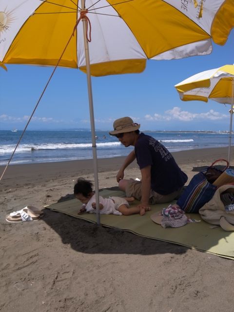 24日湘南へ　海デビュー_f0159406_21285149.jpg