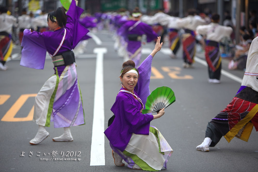 第59回 よさこい祭り その3 爽郷やまもと連_a0078341_2238646.jpg