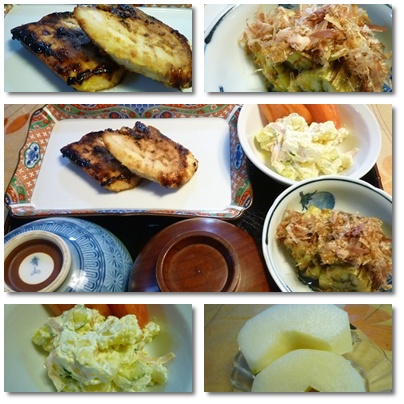 暑くて食欲も落ちるから、この程度のうちご飯でも許せる範囲かなぁ。。。_b0175688_2254299.jpg