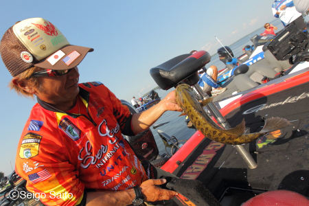 Bassmaster Elite Series #8 Oneida Lake, NY　２日目_a0097491_921642.jpg