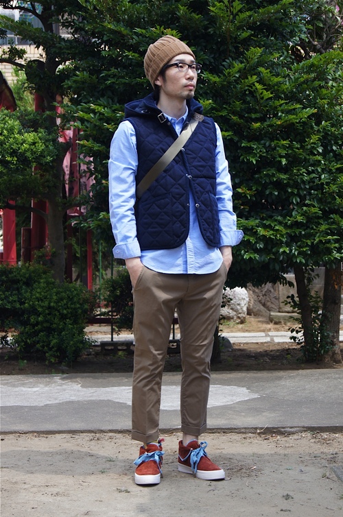 \"uniform experiment\" QUILTING HOOD VEST !_c0079892_20322165.jpg
