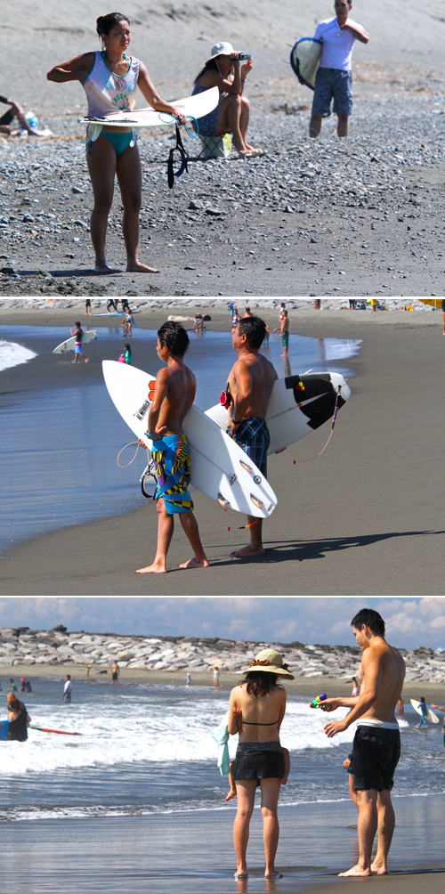 2012/08/26(SUN) The beach on Sunday with a wave _a0157069_12113015.jpg