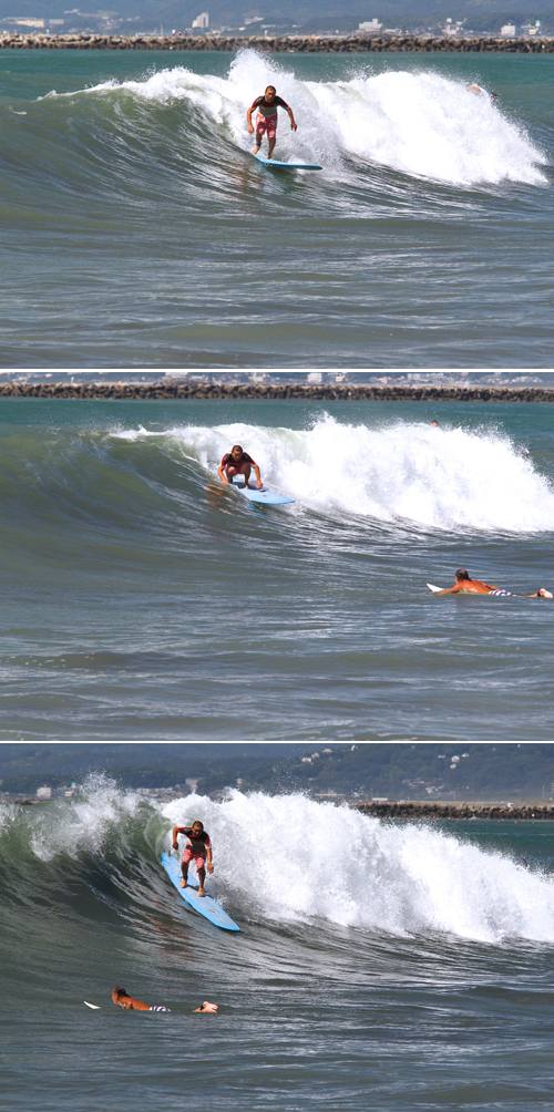 2012/08/26(SUN) The beach on Sunday with a wave _a0157069_16293.jpg