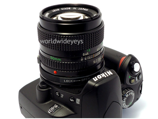 CANONキヤノンFDレンズが使える。NikonニコンFマウント CANONキヤノンFDレンズが使える。NikonニコンFマウント