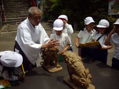 校区たんけん（産土神社・理智院）_f0143894_936592.jpg