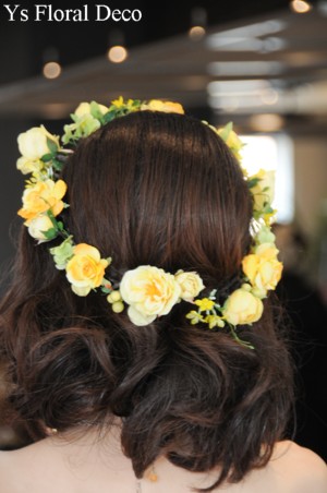 鮮やかな黄色のドレスに 黄色いお花の花冠_b0113510_23374840.jpg