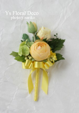 鮮やかな黄色のドレスに 黄色いお花の花冠_b0113510_23382720.jpg
