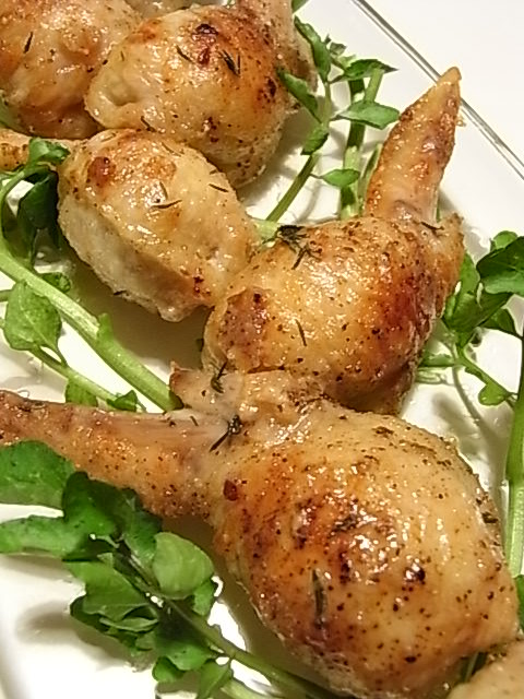 鶏手羽先のファルシ・タイム風味_b0145846_22182152.jpg