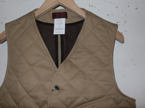 FILSON ITALY BLACK LABEL キルテッドマイナーベスト : Dude Ranch blog