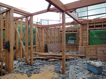 木造住宅の改修・「タブの木のある家」の工事風景_c0195909_9322832.jpg