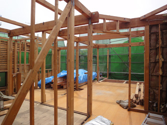 木造住宅の改修・「タブの木のある家」の工事風景_c0195909_9325617.jpg