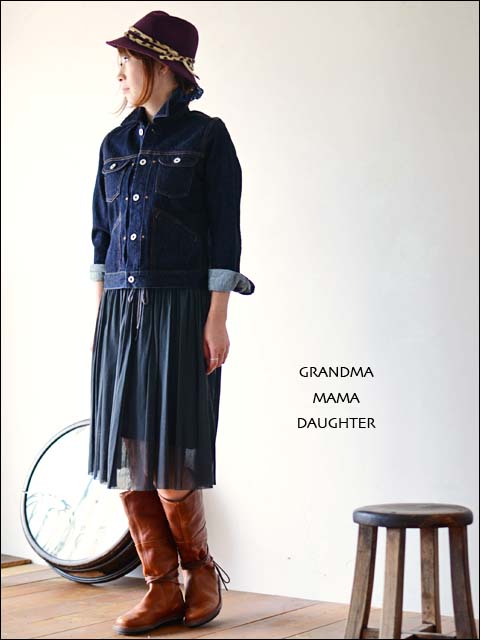 GRANDMA MAMA DAUGHTER [グランマ・ママ・ドーター] デニムジャケット [GJ23024W1]_f0051306_15292595.jpg