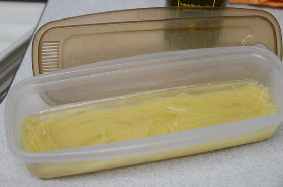 ねぎと水菜のパスタ_e0171573_1312336.jpg