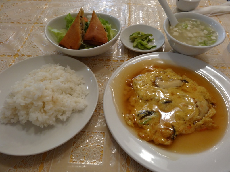 銚子の中華料理店で蟹玉と春雨のランチです。_c0225997_1845534.jpg