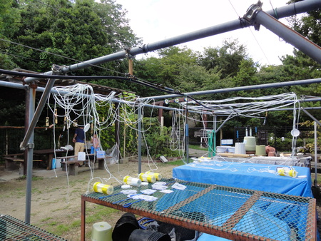 「ウミホタル観察会」リハーサルの用具洗浄 他 _c0108460_14195926.jpg