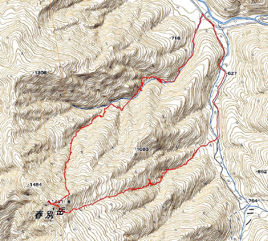 日高・パンケヌーシ川北東面沢～春別岳（1492㍍）＝2012年9月8日_a0141678_17251668.jpg