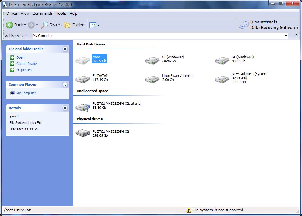 Windows7 から openSUSE の EXT4 パーティションを読む_a0056607_1883653.jpg