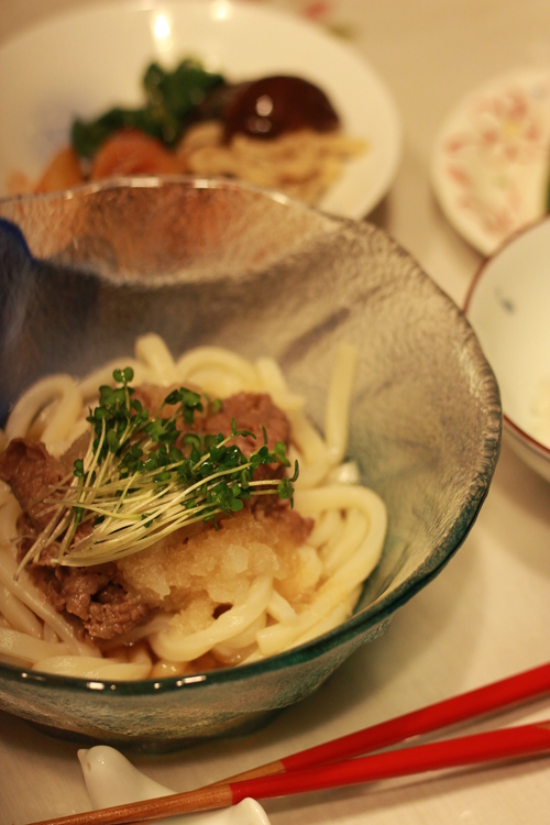 牛肉冷やしうどん_a0241377_1024524.jpg