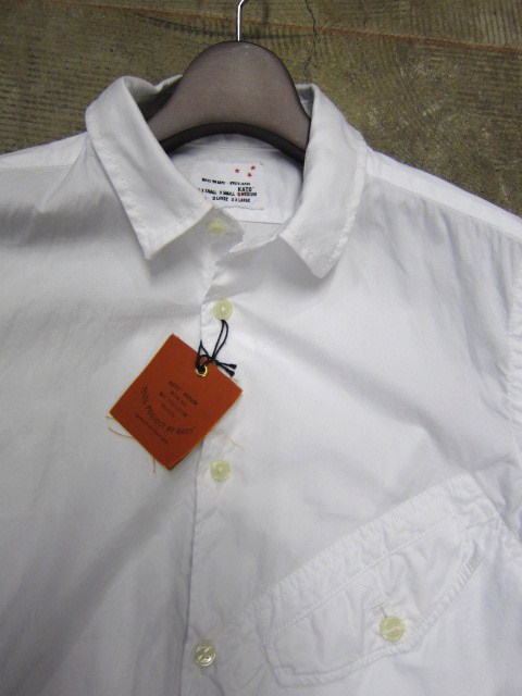 お待たせしました!★ Kato ・・・当店・別注 BIG Pocket SHIRTS (WHITE)入荷♪ _d0152280_23511343.jpg