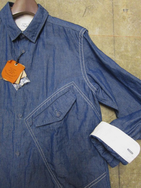 お待たせしました!★ Kato ・・・当店・別注 BIG Pocket SHIRTS (WHITE)入荷♪ _d0152280_23534039.jpg