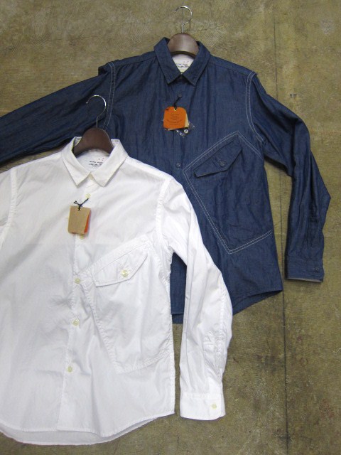 お待たせしました!★ Kato ・・・当店・別注 BIG Pocket SHIRTS (WHITE)入荷♪ _d0152280_23534330.jpg