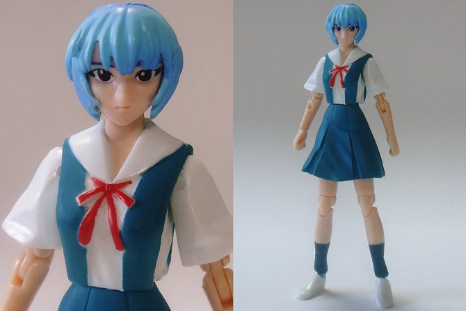 ミクロマン2005 ミクロアクションシリーズ 綾波レイ(制服Ver