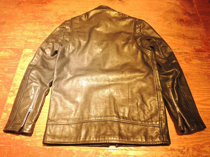 60's~70's BRITISH CYCLE LEATHERS LEATHER JACKET--RECOMMEND 