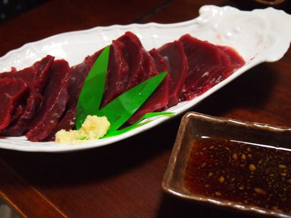 美味 初めての鹿肉刺身 しがない毛鉤職人の日常